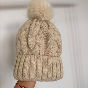 H&M Cream Knit Beanie